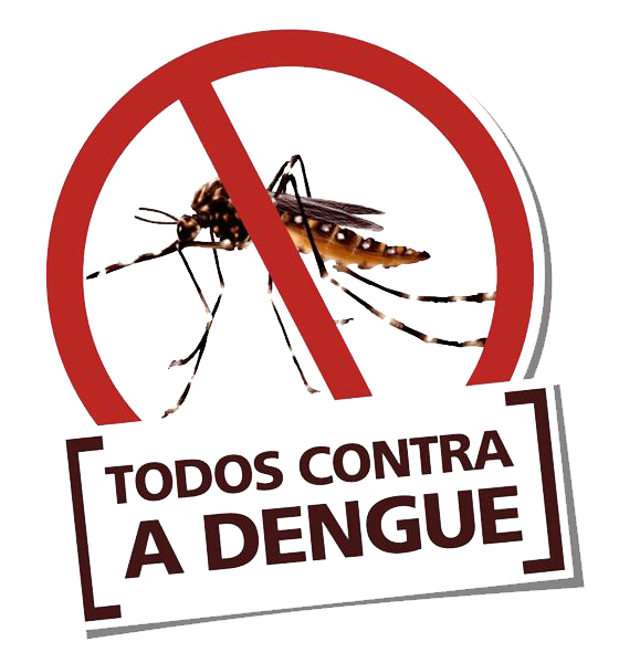 Mosquito-da-dengue com um símbolo de proibido.